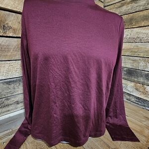 NWT Burgundy Long Sleeve Top‎ Various Sizes